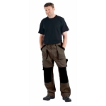 Obrázok z Červa MAX Pracovné nohavice do pasu hnedá / čierna