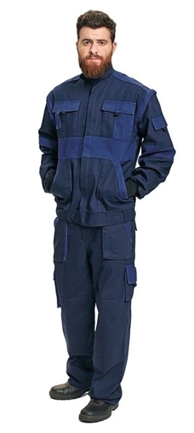 Obrázok z Červa MAX Pracovná montérková bunda 2v1 navy / kráľovská modrá