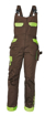 Obrázok z CRV YOWIE Dámske pracovné nohavice s trakmi hnedé