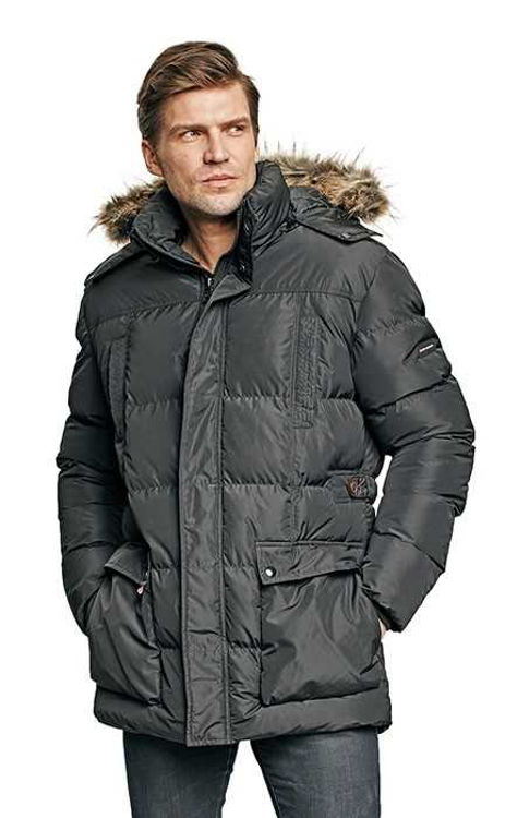 Obrázok z OS ANS LONG PARKA Pánska bunda čierna - zimná