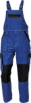 Obrázok z Cerva MAX SUMMER Pracovné nohavice s trakmi modrá / čierna