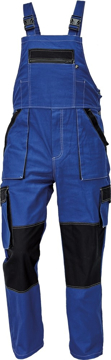 Obrázok z Červa MAX SUMMER Pracovné nohavice s trakmi modrá / čierna