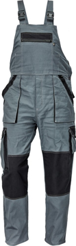 Obrázok z Červa MAX SUMMER Pracovné nohavice s trakmi antracit / čierna