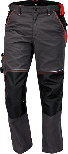 Obrázok z KNOXFIELD nohavice do pása - antracitová / červená