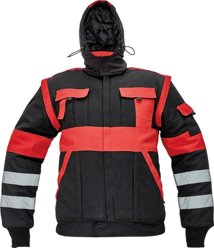 Obrázok z Cerva MAX WINTER RFLX Montage bunda čierna / červená - zimná