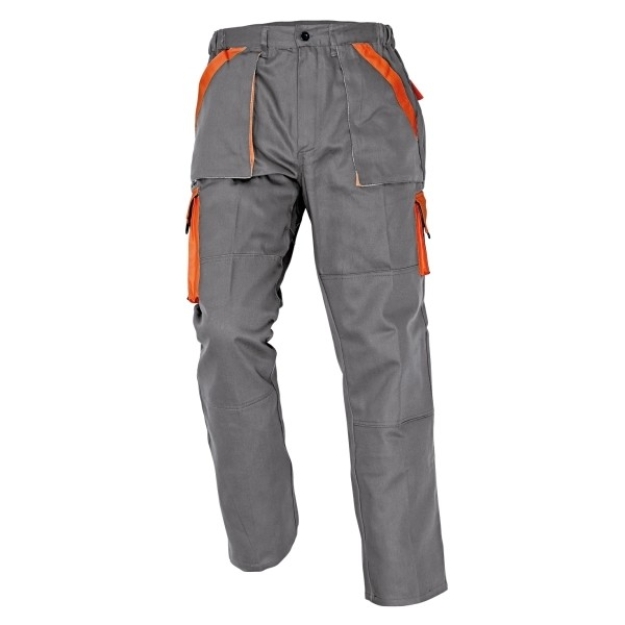 Obrázok z Červa MAX Pracovné nohavice do pásu šedo / oranžová
