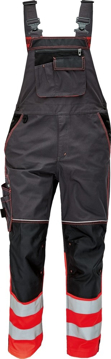 Obrázok z KNOXFIELD REFLEX Reflexné nohavice s lakom - antracitová / červená