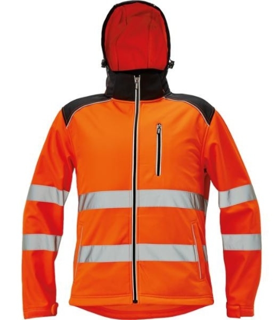 Obrázok z KNOXFIELD HI-VIS Pánska softshellová bunda oranžová