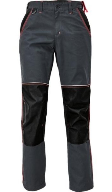 Obrázok z Pracovné nohavice KNOXFIELD LADY Waist - antracitová / červená