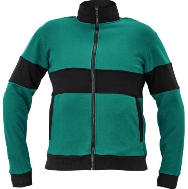 Obrázok z Červa MAX Pracovná mikina - zeleno / čierna