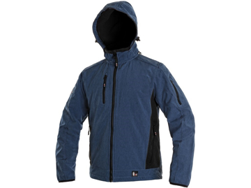 Obrázok z CXS DURHAM Pánska softshellová bunda modrá/čierna