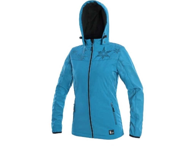 Obrázok z CXS PAGE Dámska softshellová bunda modrá