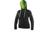 Obrázok z CXS HARRIET Dámska mikina čierno / zelená
