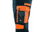 Obrázok z CXS SIRIUS BRIGHTON Pracovné nohavice s trakmi modro-oranžové