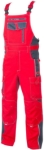 Obrázok z ARDON®VISION Pracovné nohavice s trakmi skrátené červené 