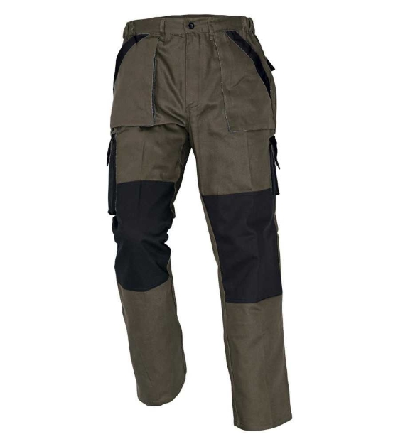 Obrázok z Červa MAX Pracovné nohavice do pasu hnedá / čierna