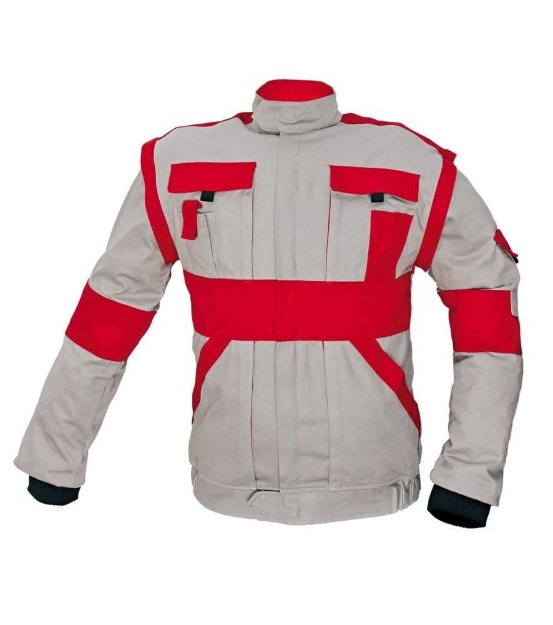 Obrázok z Červa MAX Pracovná montérková bunda 2v1 šedo / červená