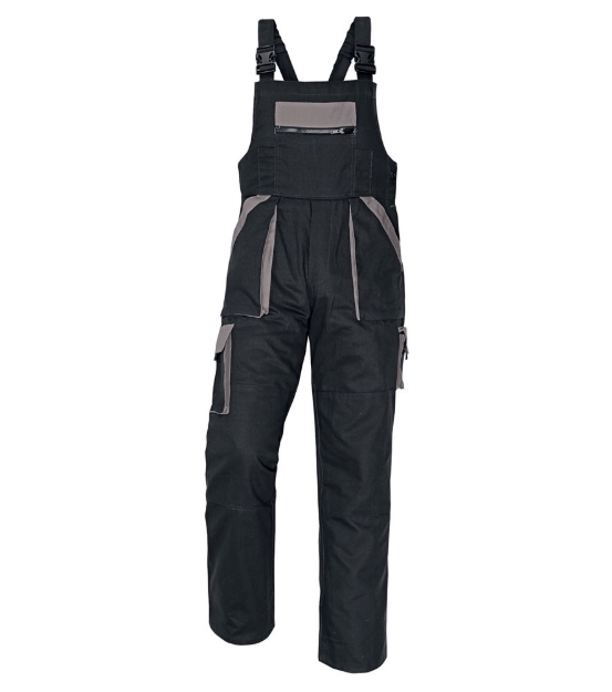 Obrázok z Červa MAX Pracovné nohavice s trakmi čierno / šedá