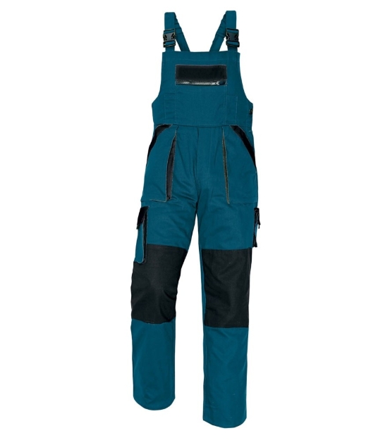 Obrázok z Červa MAX Pracovné nohavice s trakmi zeleno / čierna