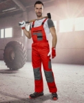 Obrázok z ARDON®2STRONG Pracovné nohavice s laclem červené