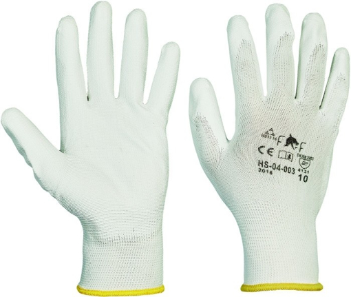 Obrázok z FF BUNTING WHITE LIGHT HS-04-003 Pracovné rukavice biele - 240 párov