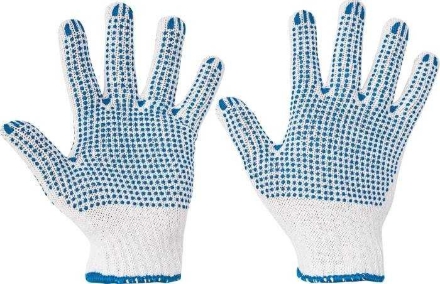 Obrázok z Cerva QUAIL Pracovné rukavice s PVC terčíkmi