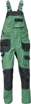 Obrázok z Červa DAYBORO Pracovné nohavice s trakmi machovo zelená / čierna