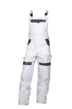 Obrázok z COOL TREND Pracovné nohavice s trakmi bielo-šedé