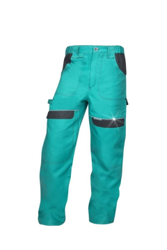 Obrázok z COOL TREND Pracovné nohavice do pásu zelené predlžené