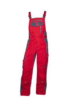 Obrázok z ARDON®VISION Pracovné nohavice s trakmi červené