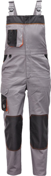 Obrázok z Červa CREMORNE Pracovné nohavice s trakmi šedá / čierna