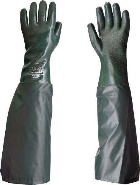 Obrázok z DG UNIVERSAL AS Rukavice chemické s návlekem 65 cm zelené