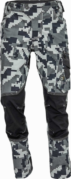 Obrázok z Cerva NEURUM CAMOUFLAGE Pracovné nohavice do pása antracit