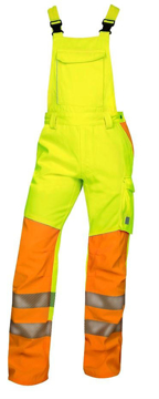 Obrázok z ARDON SIGNAL Pracovné nohavice s trakmi žlté predĺžené