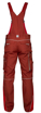 Obrázok z ARDON URBAN Pracovné nohavice s trakmi červené skrátené
