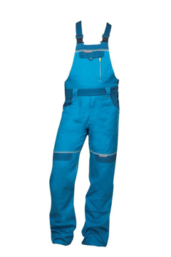 Obrázok z COOL TREND Pracovné nohavice s trakmi stredne modré predĺžené