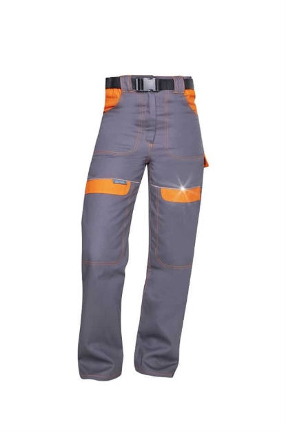 Obrázok z ARDON®COOL TREND Dámske pracovné nohavice šedo / oranžové