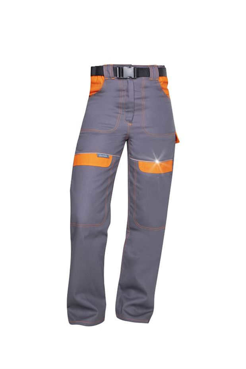 Obrázok z ARDON®COOL TREND Dámske pracovné nohavice šedo / oranžové