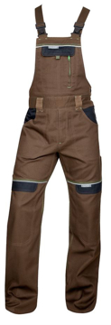 Obrázok z COOL TREND Pracovné nohavice s trakmi hnedé predĺžené