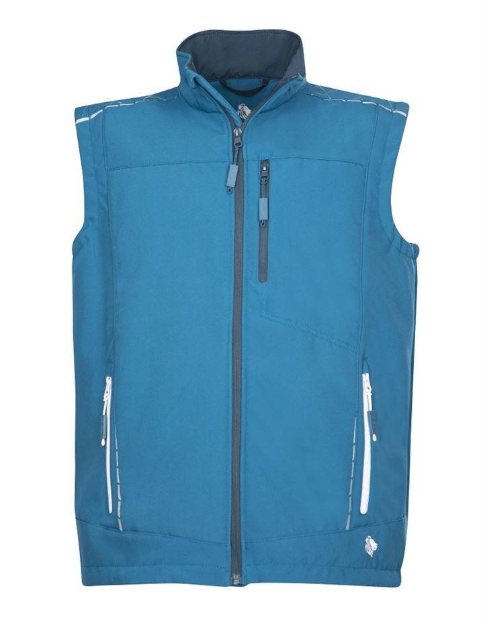 Obrázok z VISION Softshellová vesta modrá