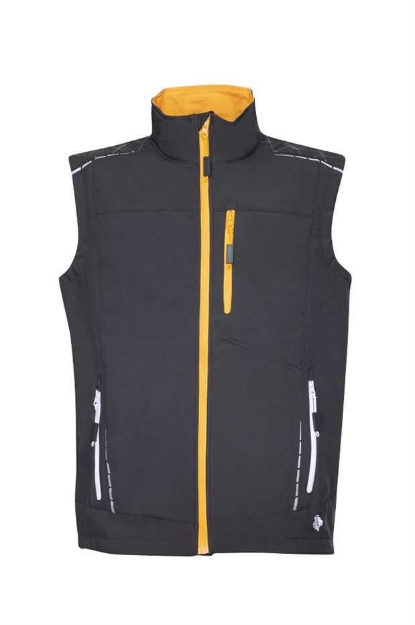 Obrázok z VISION Softshellová vesta čierna