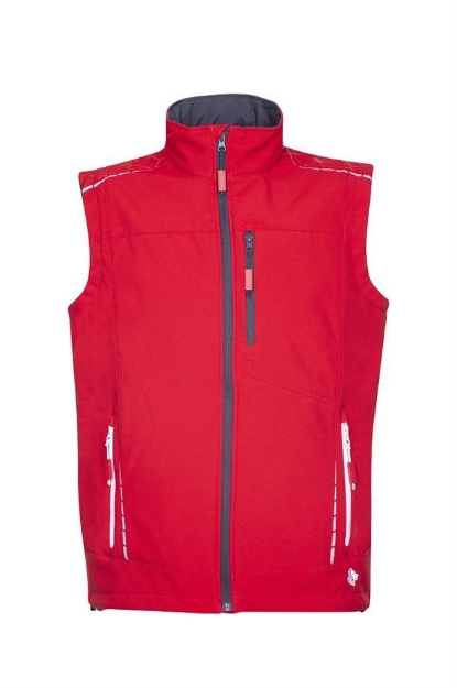 Obrázok z VISION Softshellová vesta červená