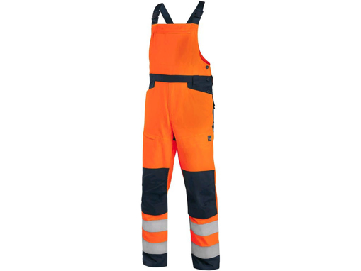 Obrázok z CXS HALIFAX Výstražné nohavice s trakmi oranžovo-modré