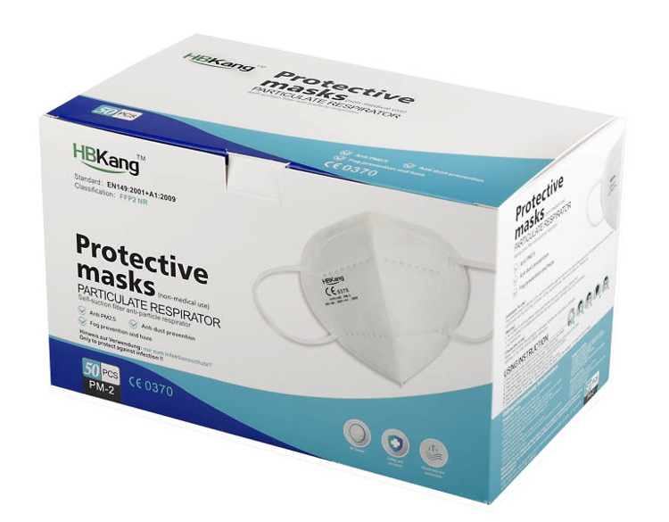 Obrázok z Prapor RESPIRÁTOR skladanie FFP2 bez výdychového ventilčeka 