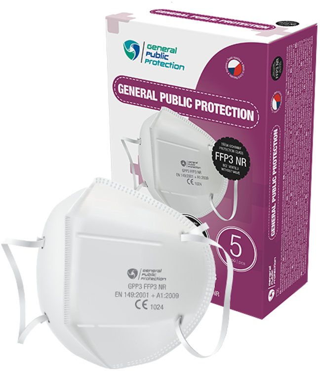 Obrázok z General Public Protection respirátor FFP3 1ks