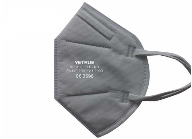 Obrázok z Yetrue Respirátor FFP2 bez ventilku šedý