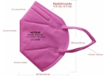 Obrázok z Yetrue Respirátor FFP2 bez ventilku růžový
