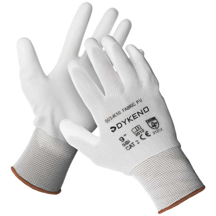 Obrázok z DYKENO FABRIC Pracovné rukavice biela 