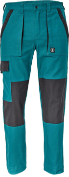 Obrázok z Cerva MAX NEO Pracovné nohavice do pasu zeleno / čierne 