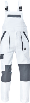 Obrázok z Cerva MAX NEO Pracovné nohavice s trakmi bielo / sivé